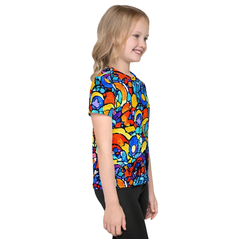 Prism Carnival on Kids Crew Neck T-Shirt — Right