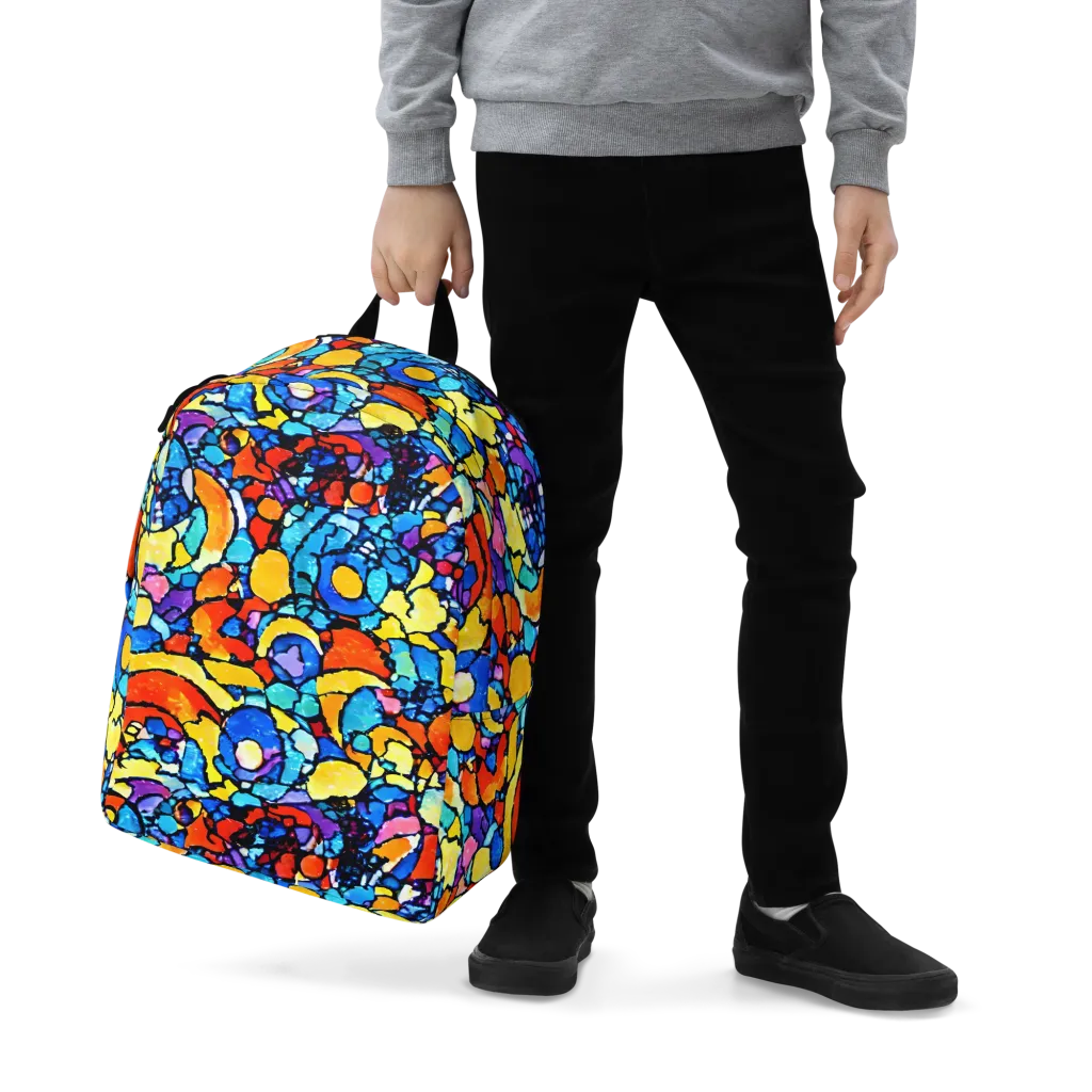 Prism Carnival on Minimalist Backpack — Zoomed-in