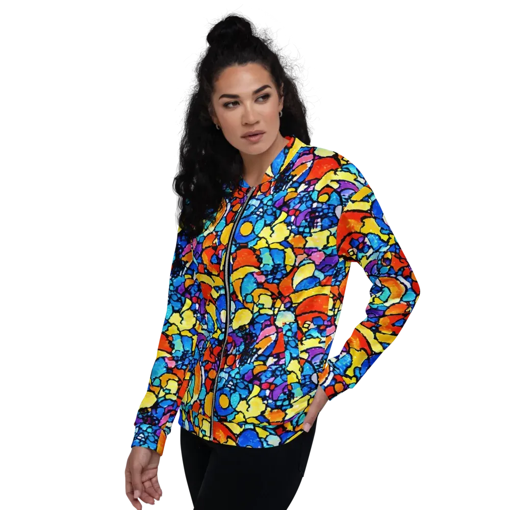 Prism Carnival on Bomber Jacket — Left
