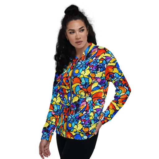 Prism Carnival on a Bomber Jacket