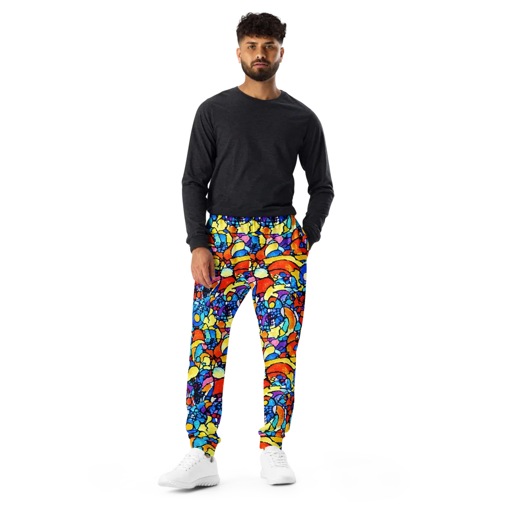 Prism Carnival on Men's Joggers — Front