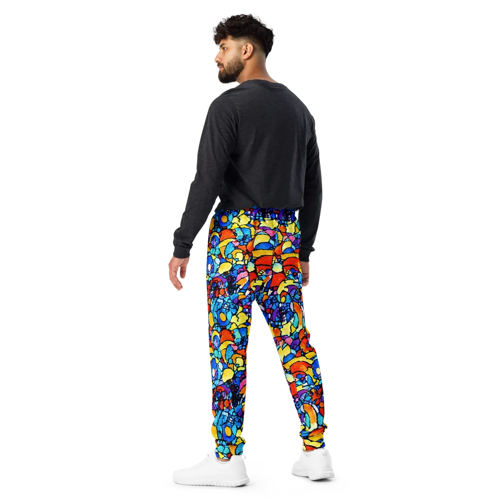 Prism Carnival on Men's Joggers — Back