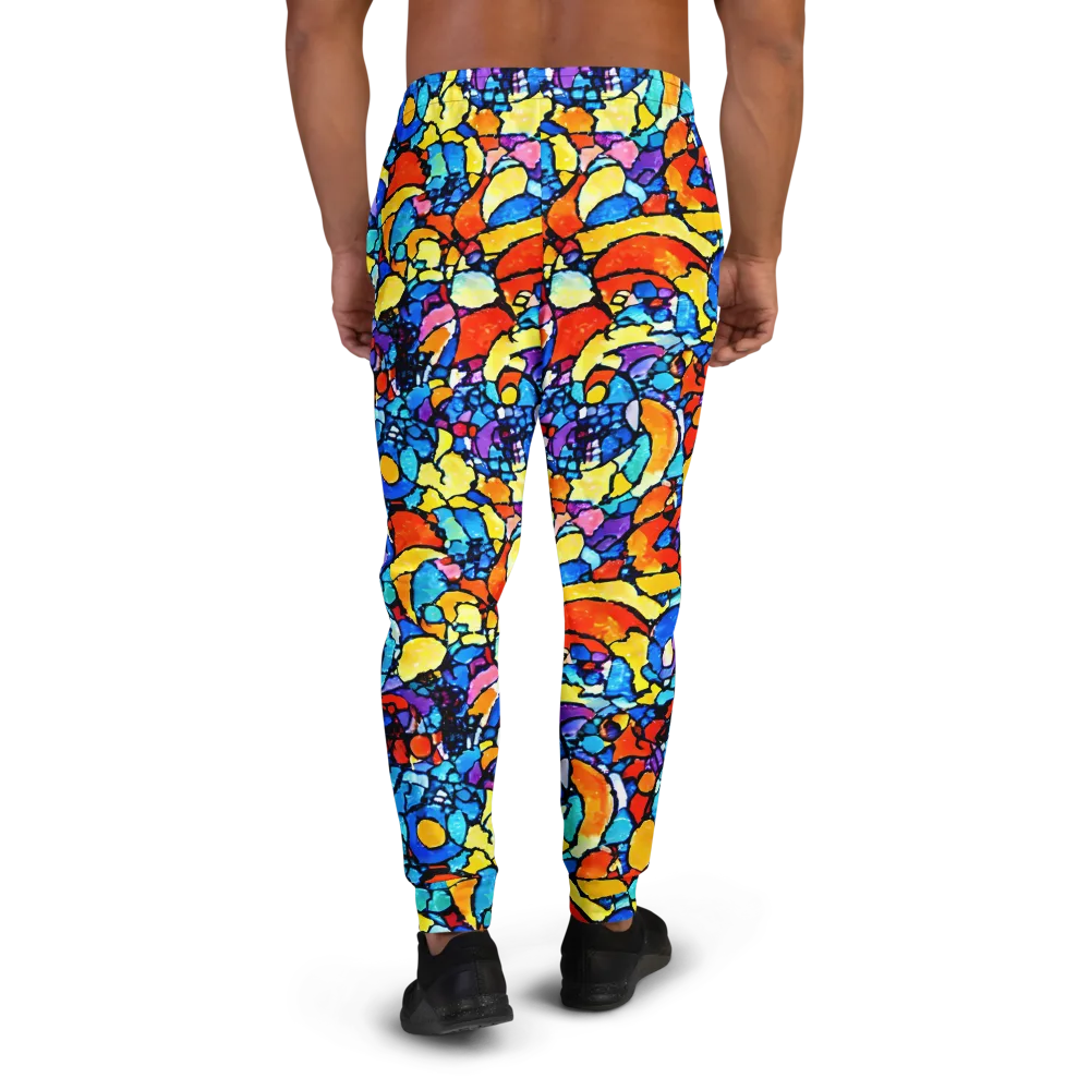 Prism Carnival on Men's Joggers — Back