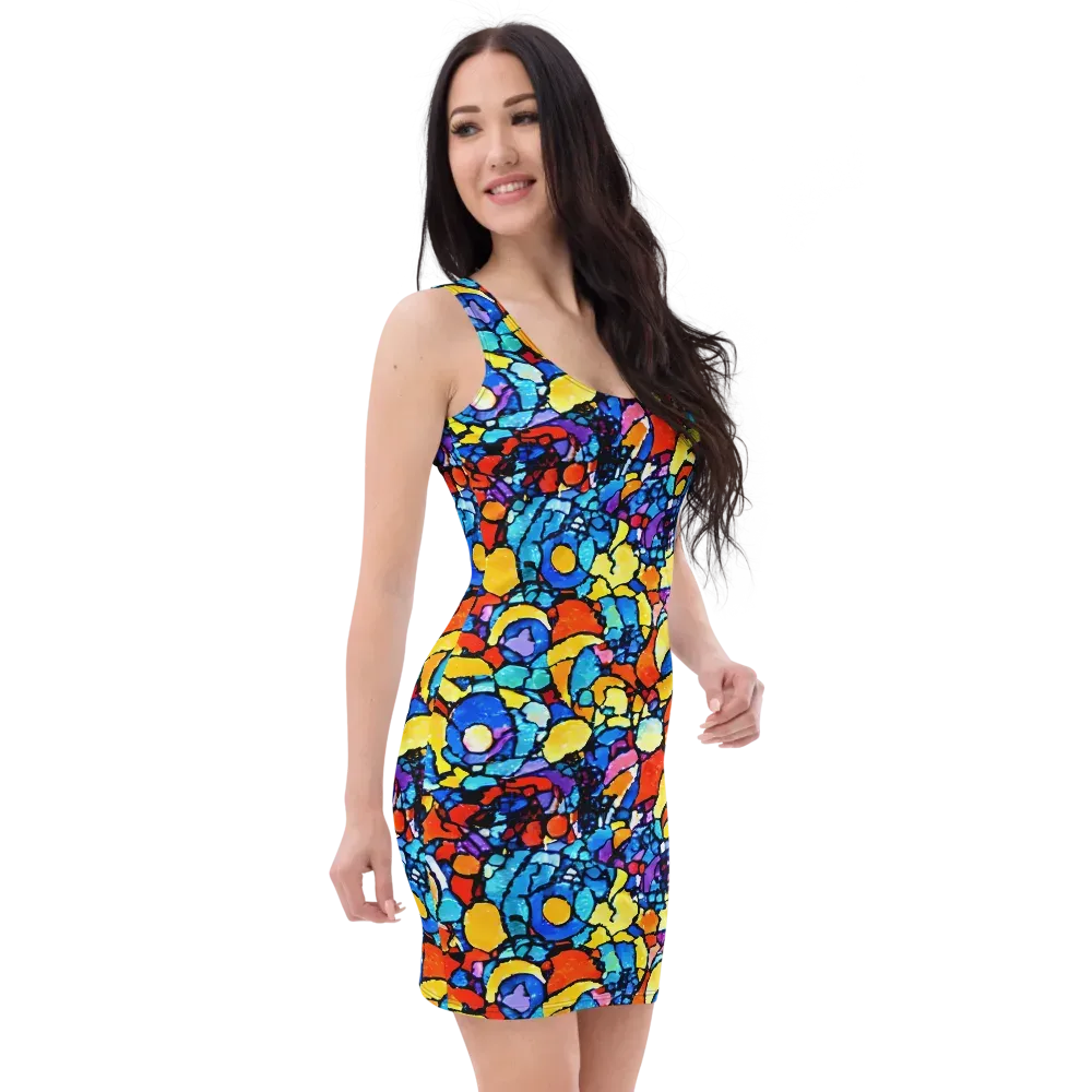 Prism Carnival on Bodycon Dress — Right Front