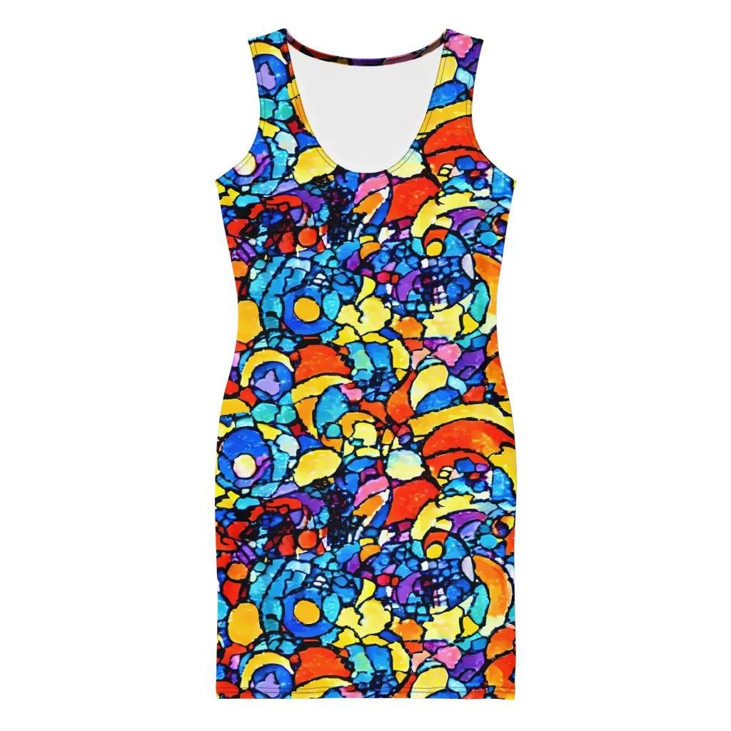 Prism Carnival on Bodycon Dress — Front