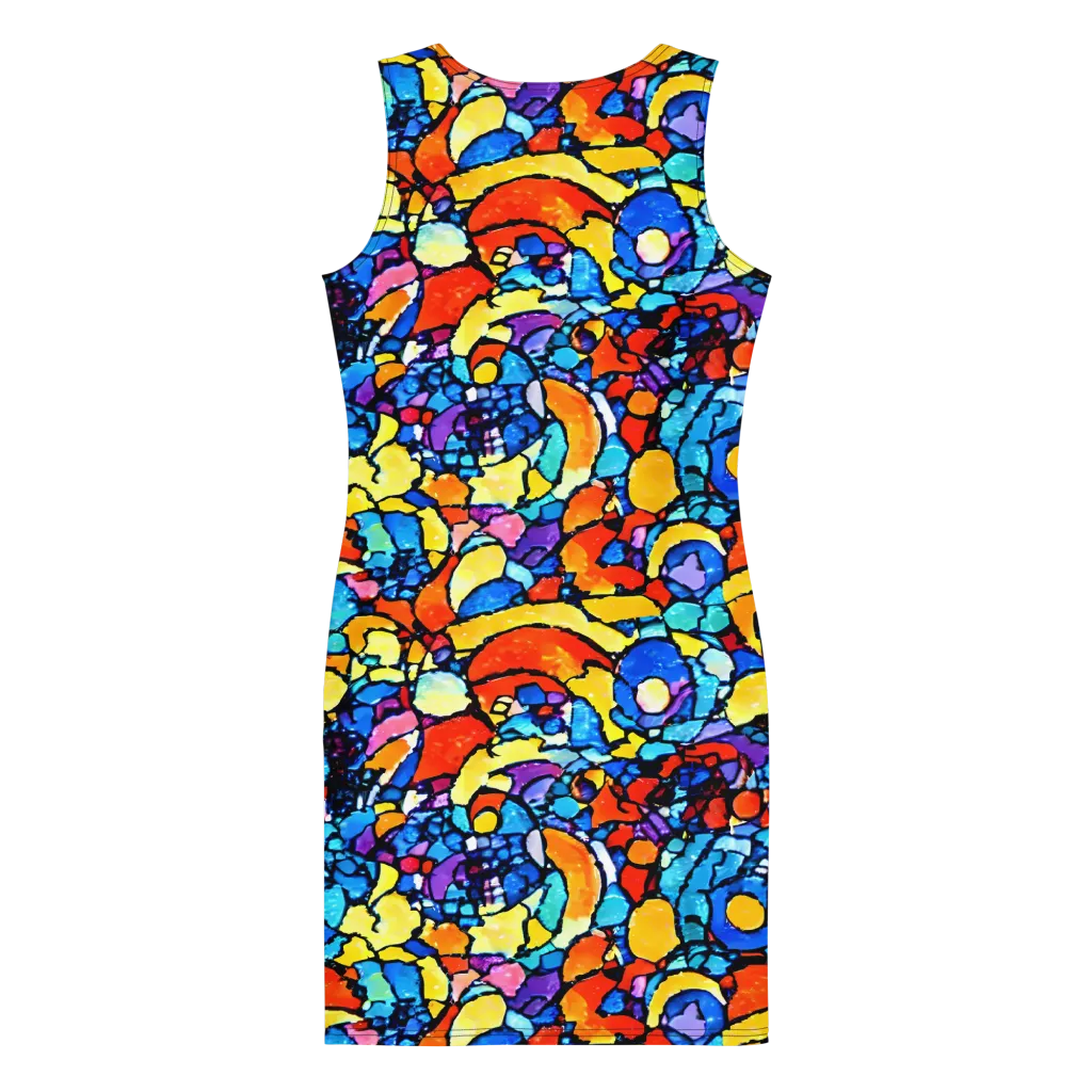 Prism Carnival on Bodycon Dress — Back