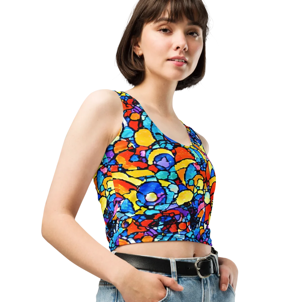 Prism Carnival on Crop Top — Right Front