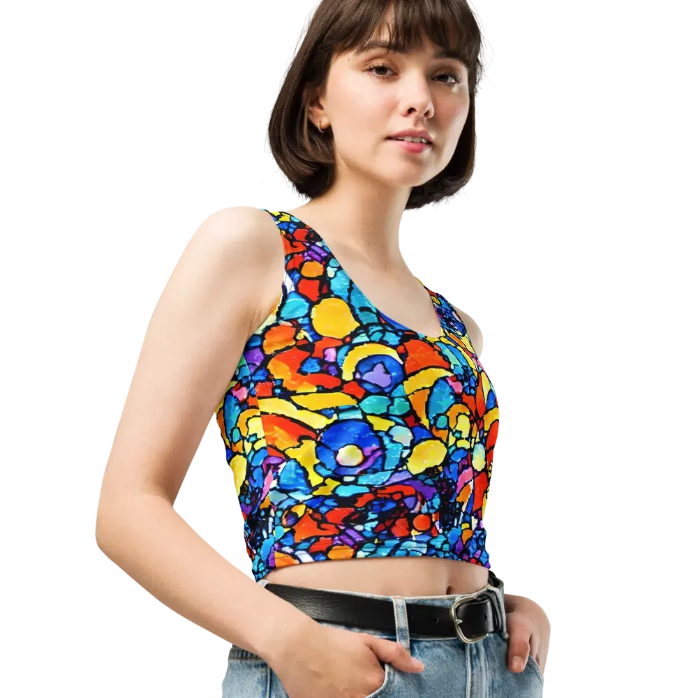 Prism Carnival on Crop Top — Right Front