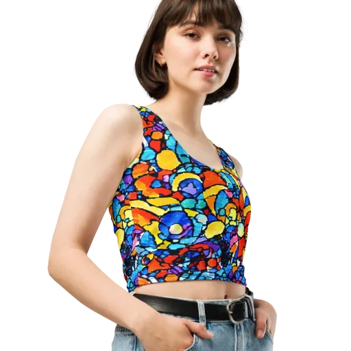 Prism Carnival on a Crop Top