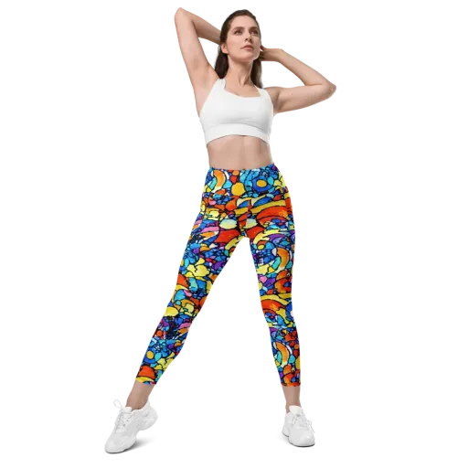 Prism Carnival on a Leggings with Pockets