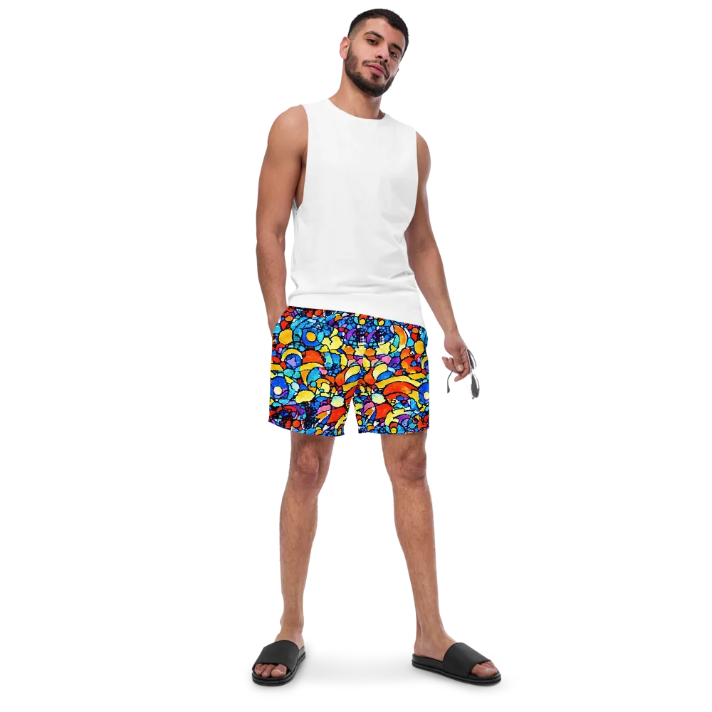 Prism Carnival on Swim Trunks — Front