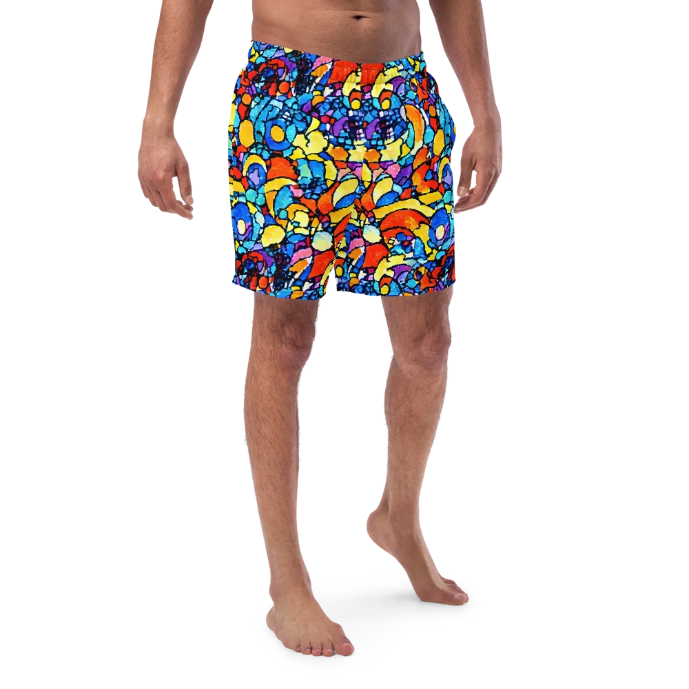Prism Carnival on Swim Trunks — Front