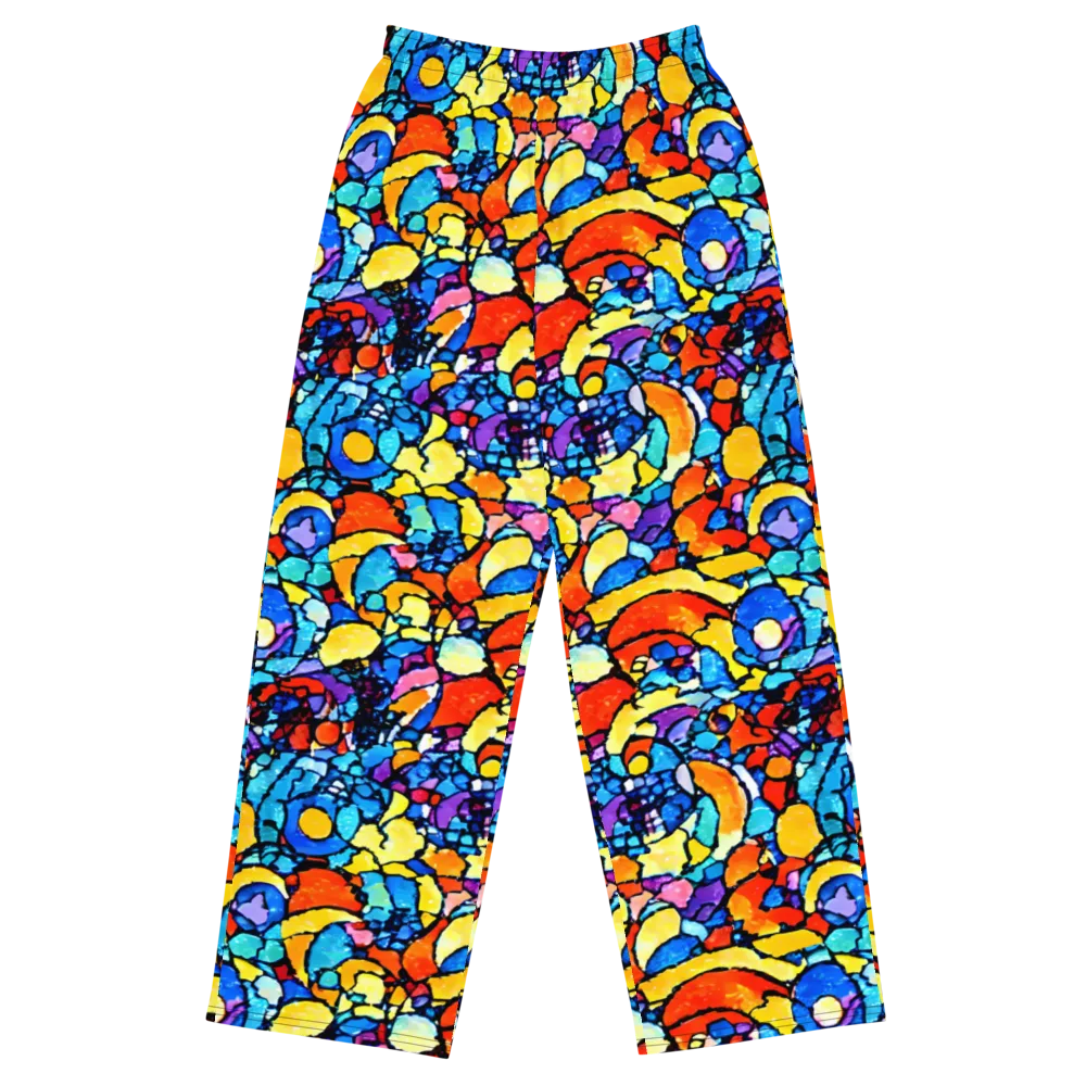 Prism Carnival on Wide-Leg Pants — Front