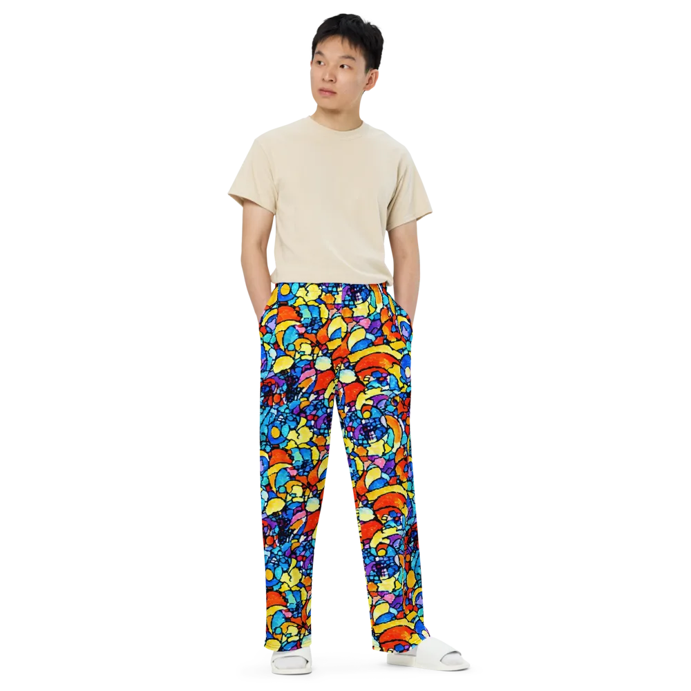 Prism Carnival on Wide-Leg Pants — Front