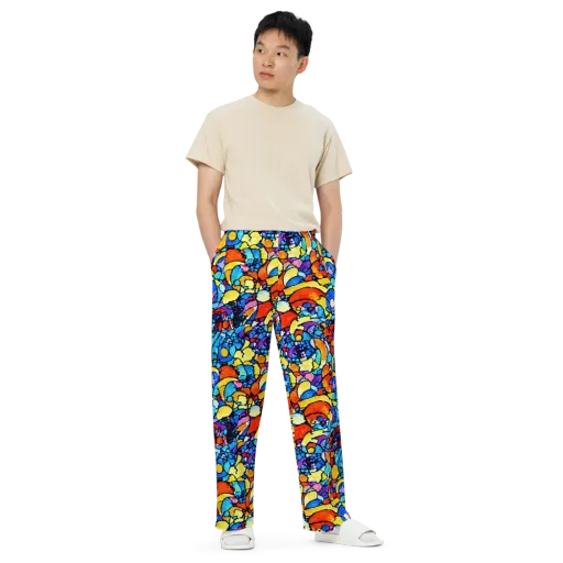 Prism Carnival on a Wide-Leg Pants