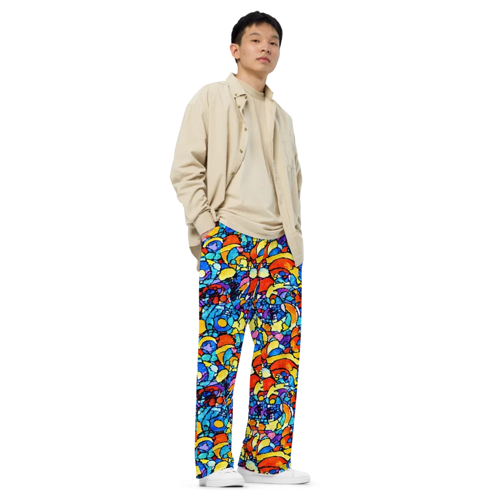 Prism Carnival on Wide-Leg Pants — Right Front