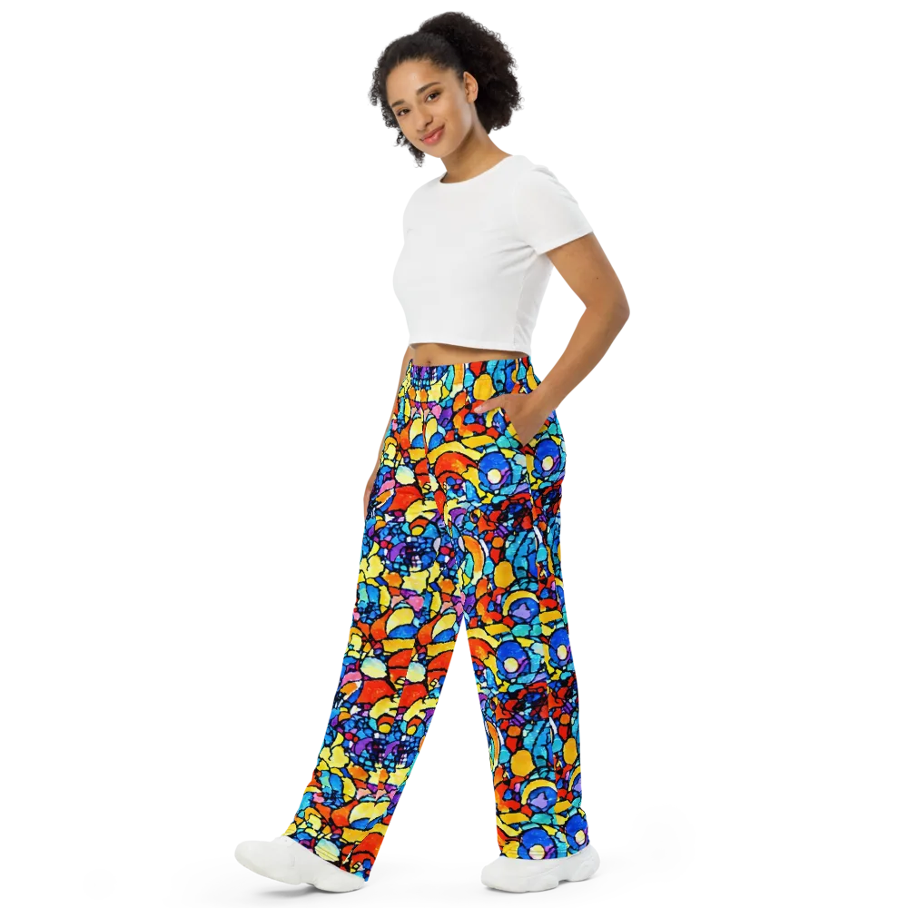 Prism Carnival on Wide-Leg Pants — Left Front