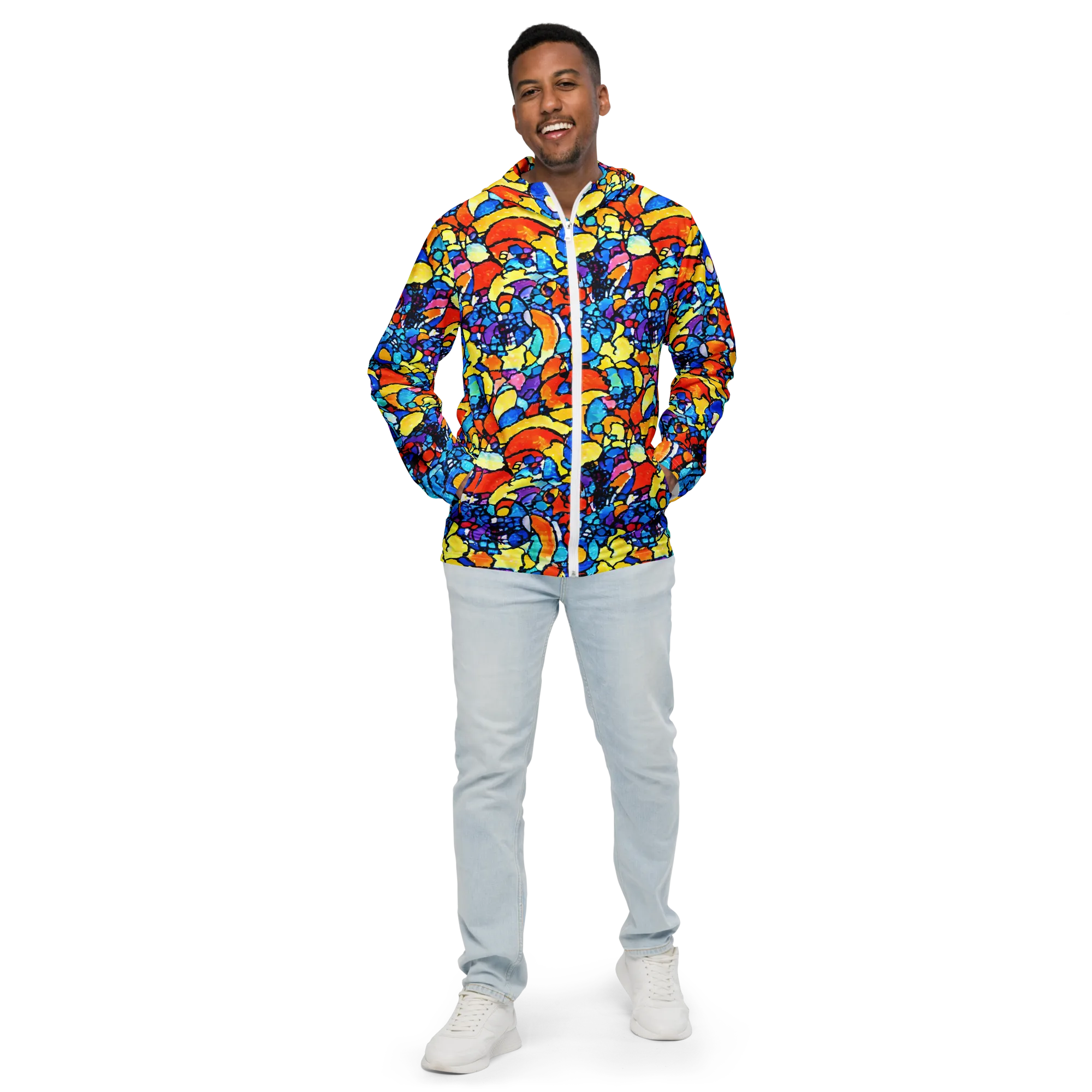 Prism Carnival on Men's Windbreaker — Front