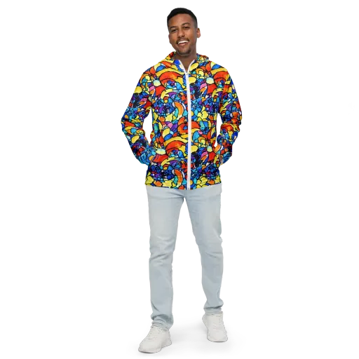 Prism Carnival on a Men's Windbreaker
