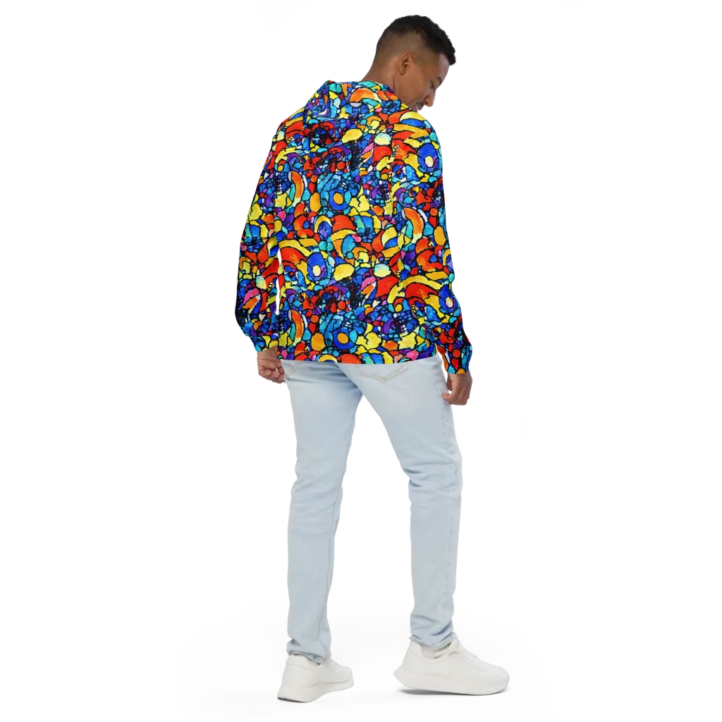 Prism Carnival on Men's Windbreaker — Back