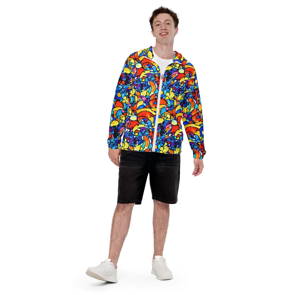 Prism Carnival on Men's Windbreaker — Front