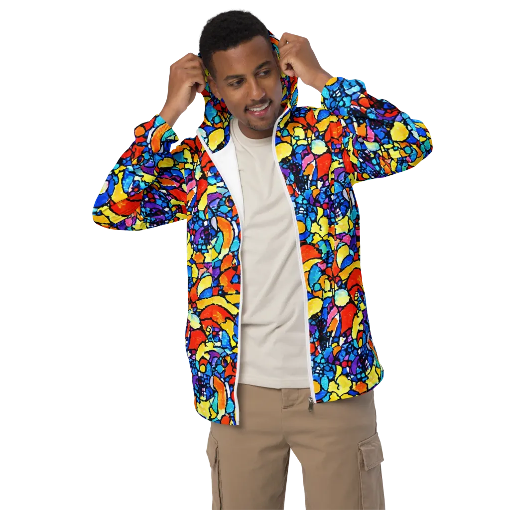 Prism Carnival on Men's Windbreaker — Front