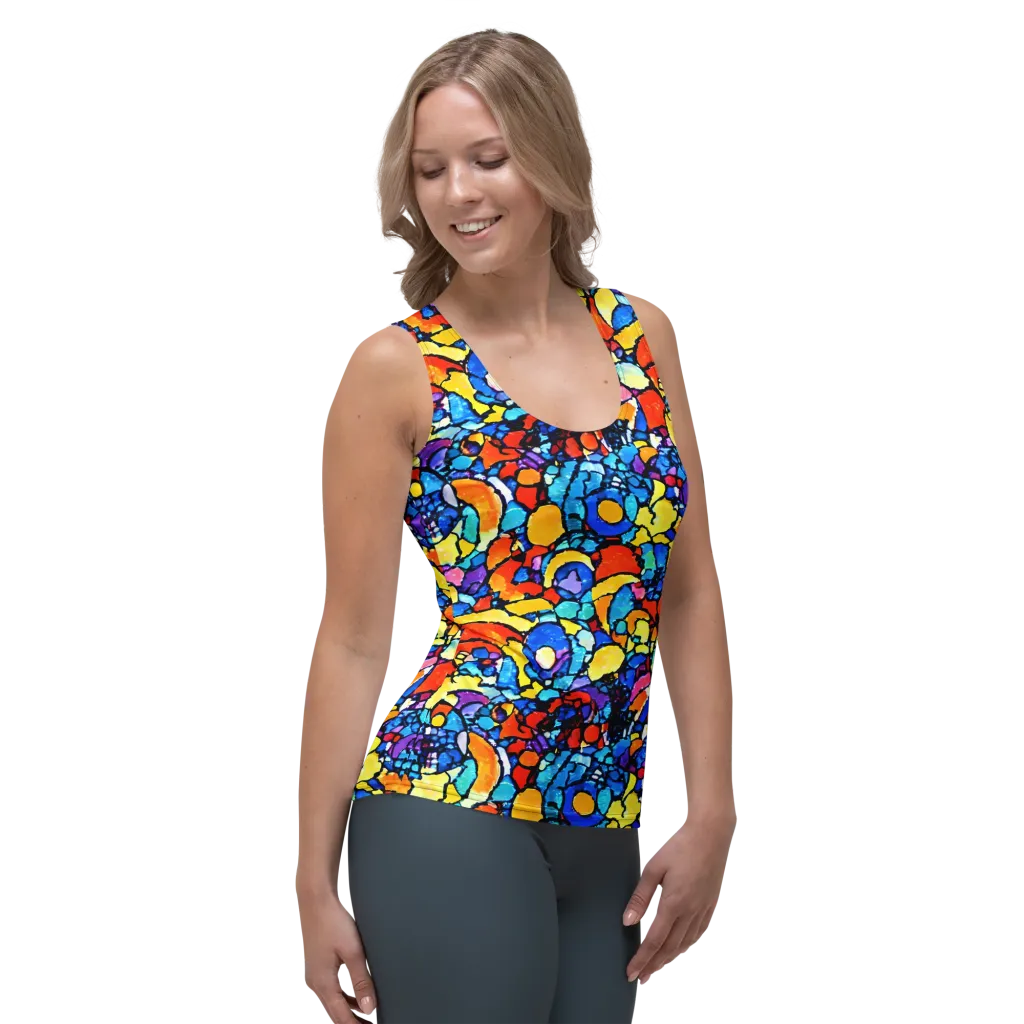 Prism Carnival on Women's Tank Top — Right Front
