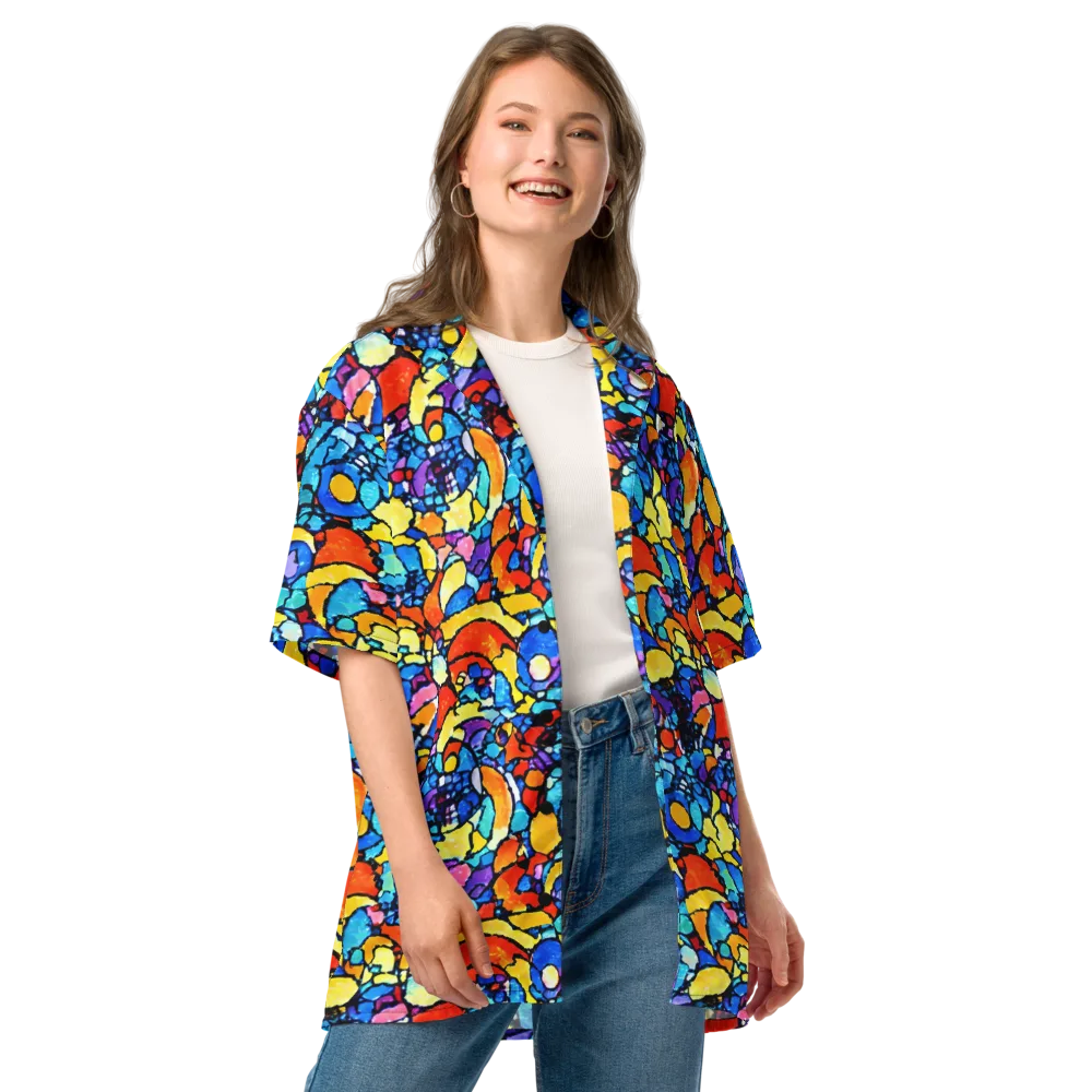 Prism Carnival on Button Shirt — Front