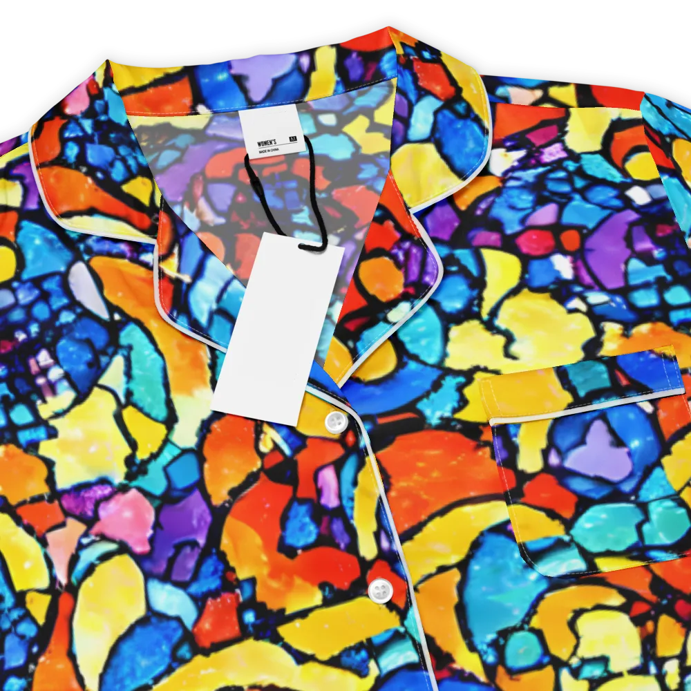 Prism Carnival on Women's Short Sleeve Pajama Top — Product details