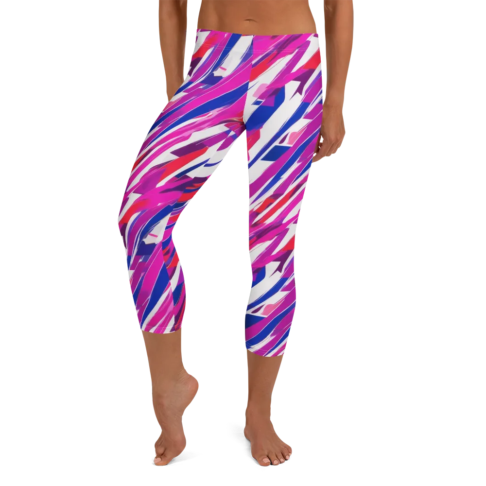 Prismatic Break on Capri Leggings — Front