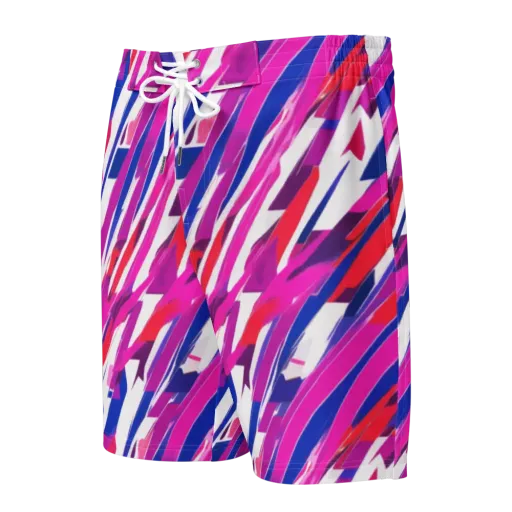 Prismatic Break on a Men's Board Shorts