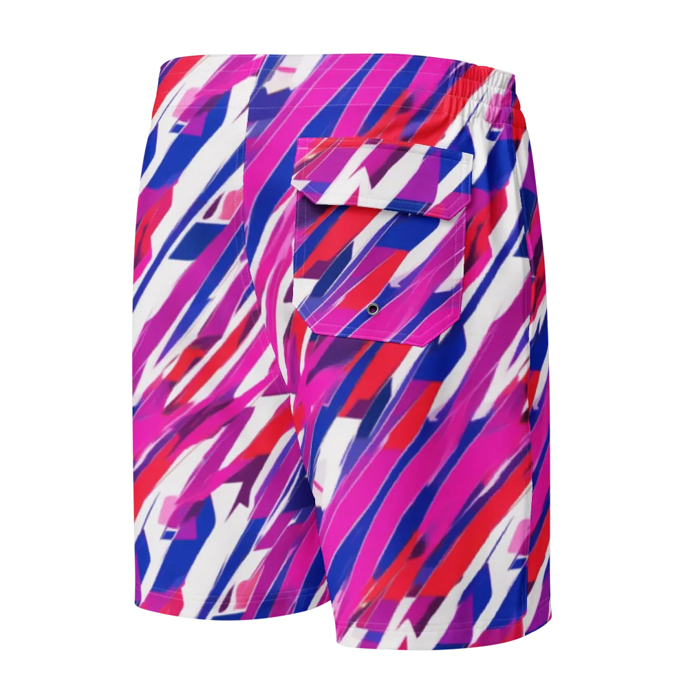 Prismatic Break on Men's Board Shorts — Back