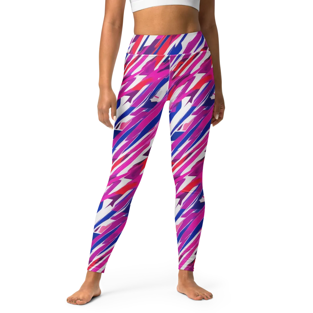 Prismatic Break on Yoga Leggings — Front