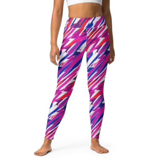 Prismatic Break on a Yoga Leggings