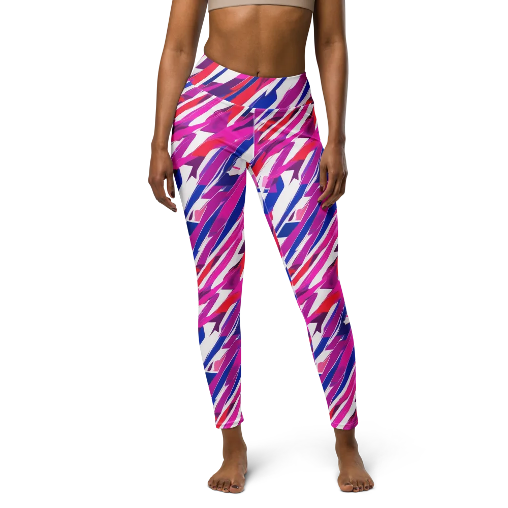 Prismatic Break on Yoga Leggings — Front