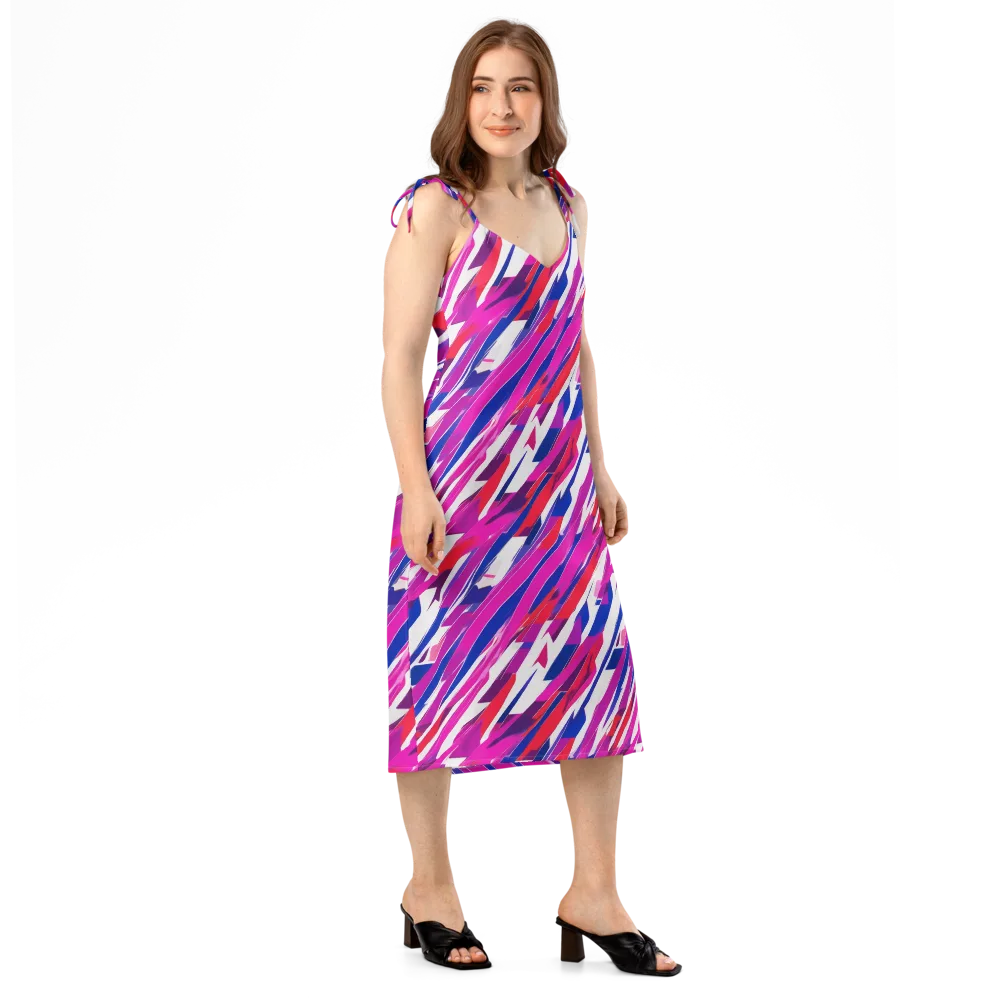 Prismatic Break on Slip Dress — Right Front