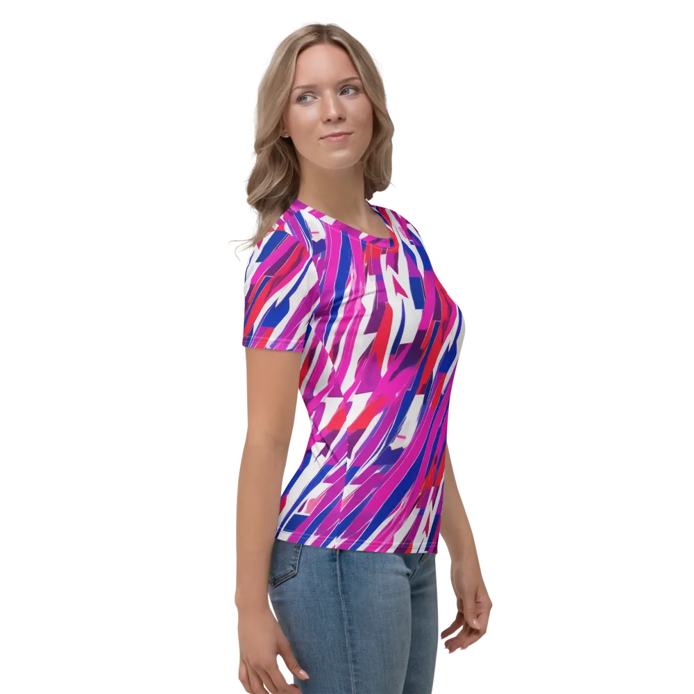 Prismatic Break on Women's Crew Neck T-Shirt — Right