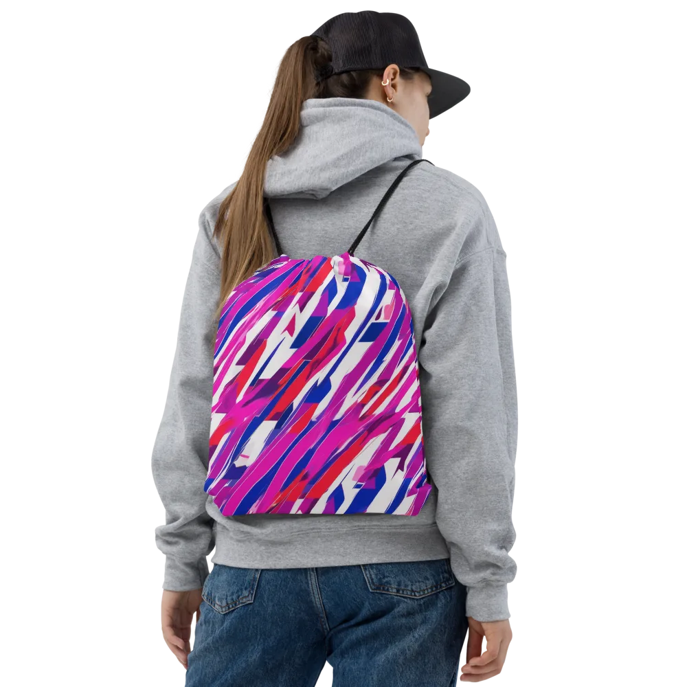 Prismatic Break on Drawstring Bag — Front