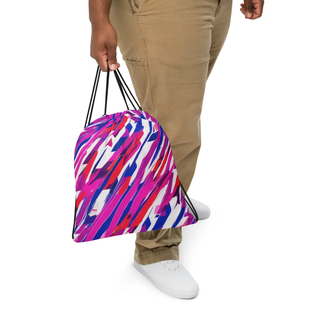 Prismatic Break on Drawstring Bag — Front