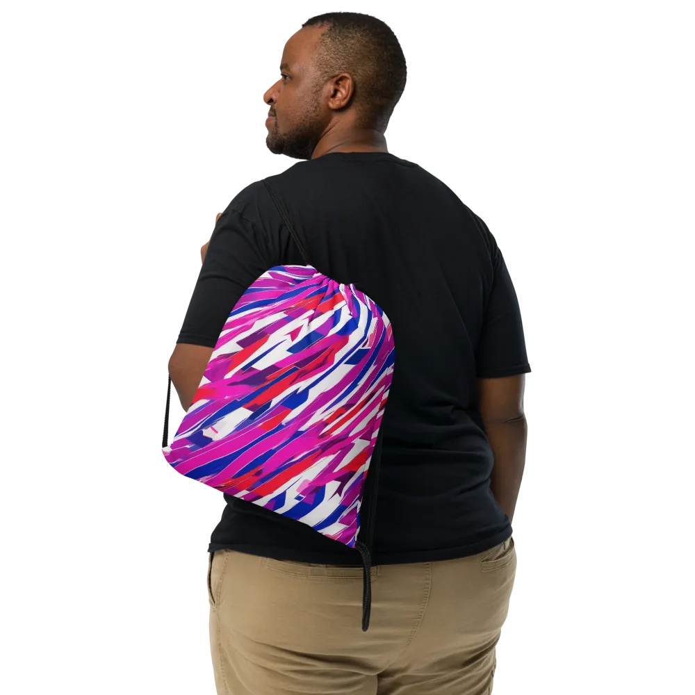 Prismatic Break on Drawstring Bag — Front