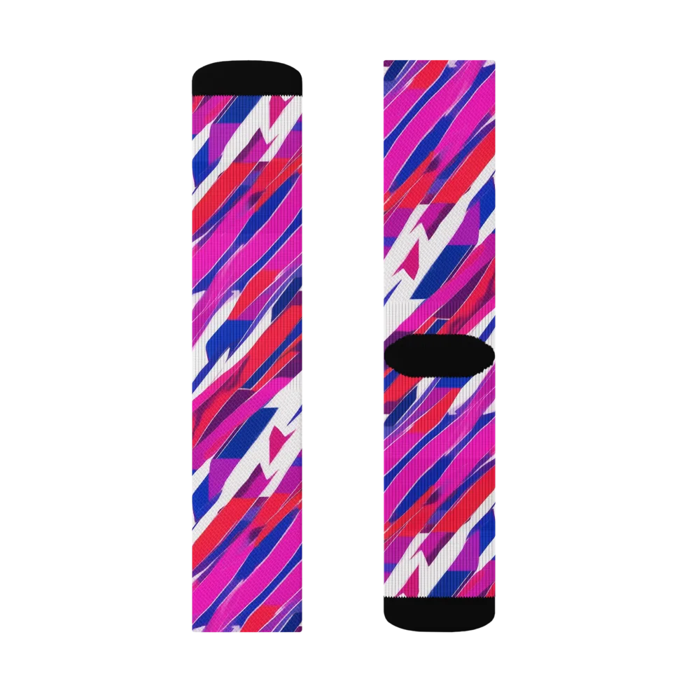 Prismatic Break on Socks — Left Sock