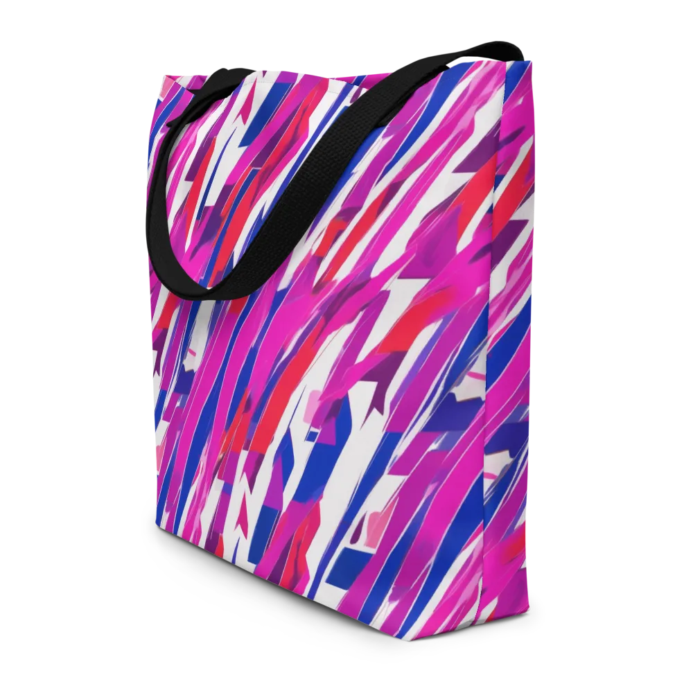 Prismatic Break on Large Tote Bag W/ Pocket — Front