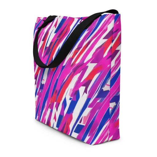 Prismatic Break on a Large Tote Bag W/ Pocket