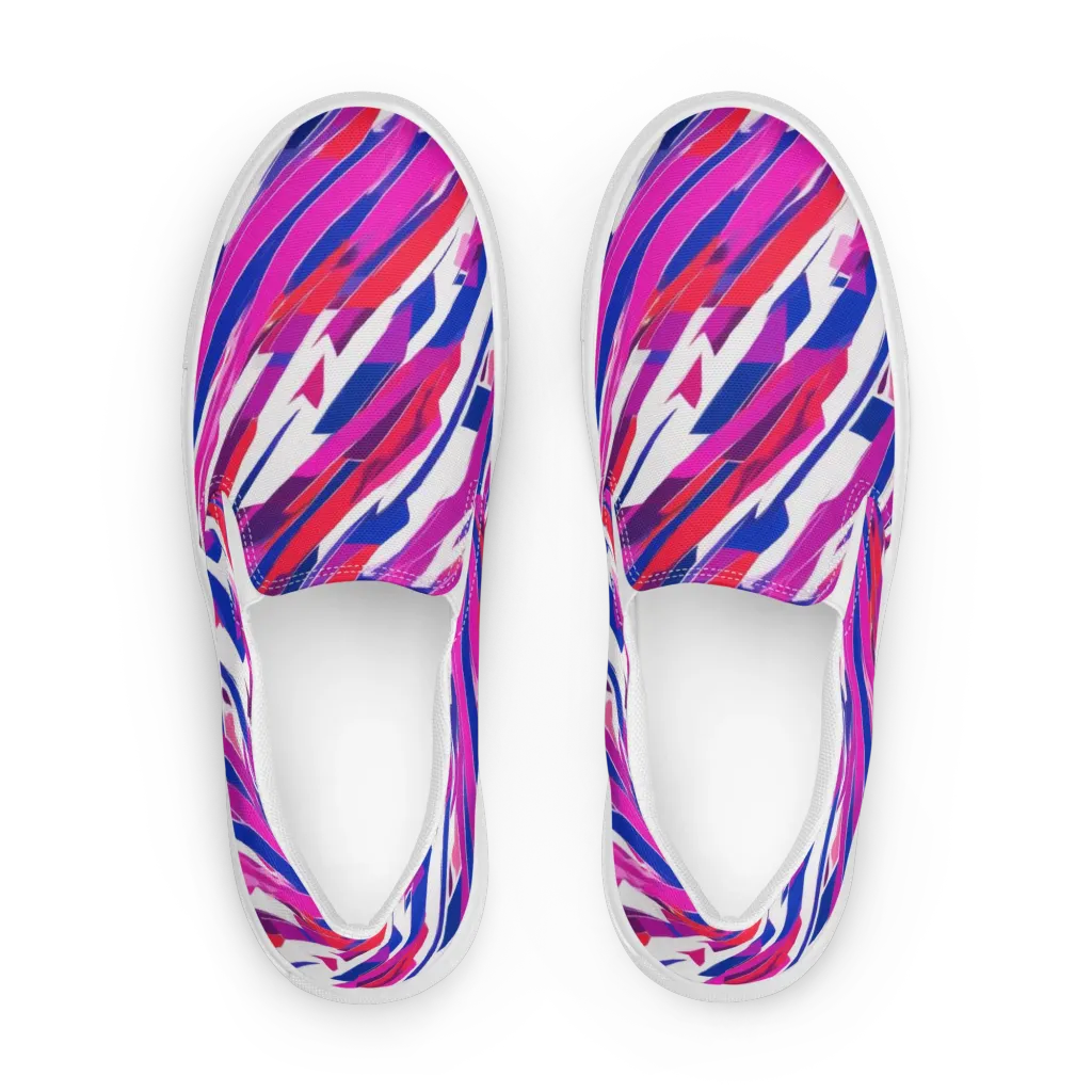 Prismatic Break on Women's Slip-On Canvas Shoes — Front