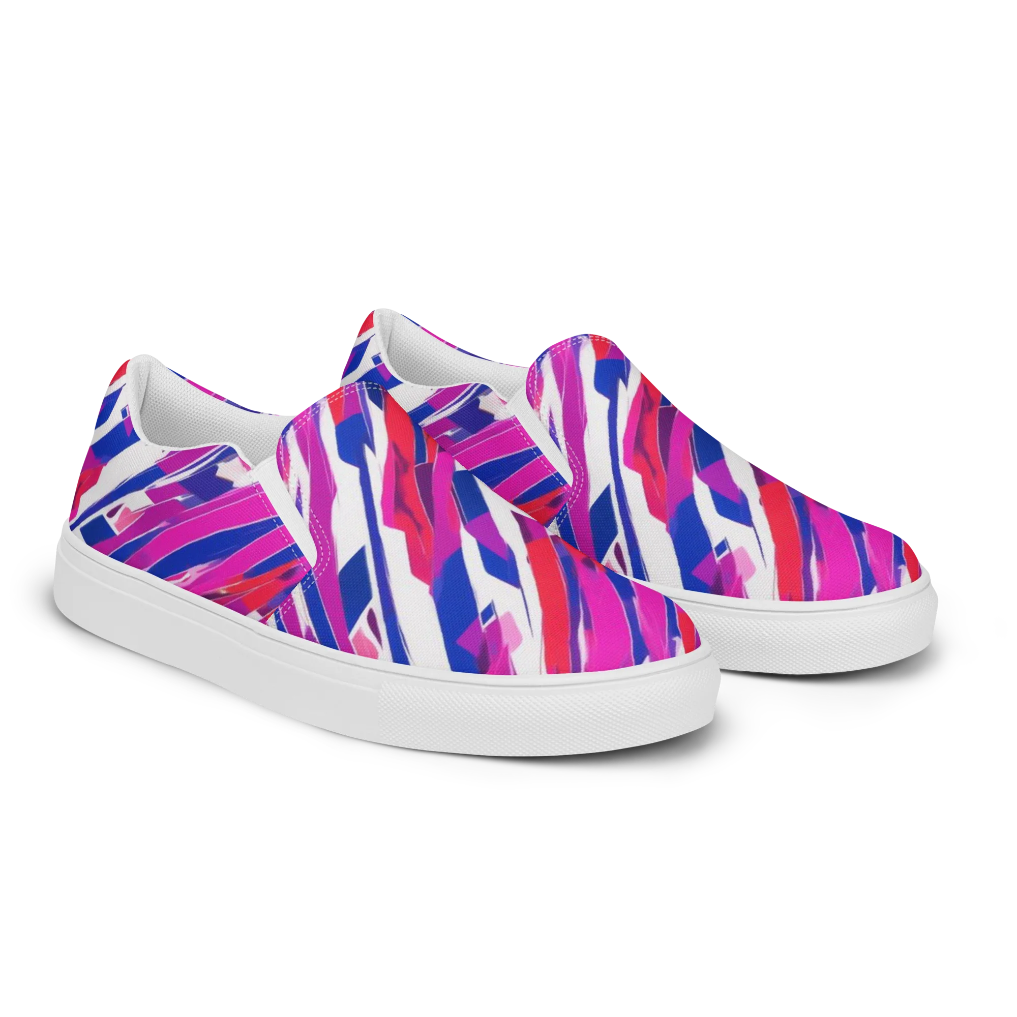 Prismatic Break on Women's Slip-On Canvas Shoes — Right Front