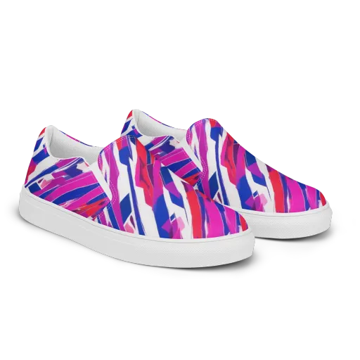 Prismatic Break on a Women's Slip-On Canvas Shoes