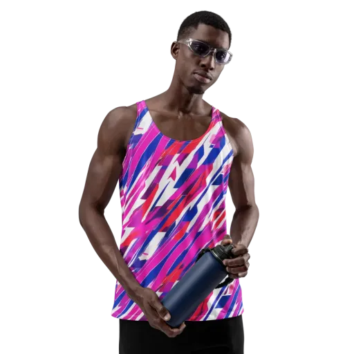 Prismatic Break on a Men's Tank Top