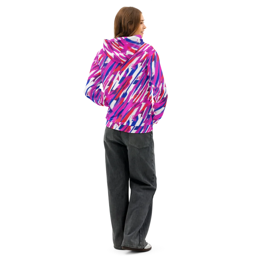 Prismatic Break on Cotton Hoodie — Back