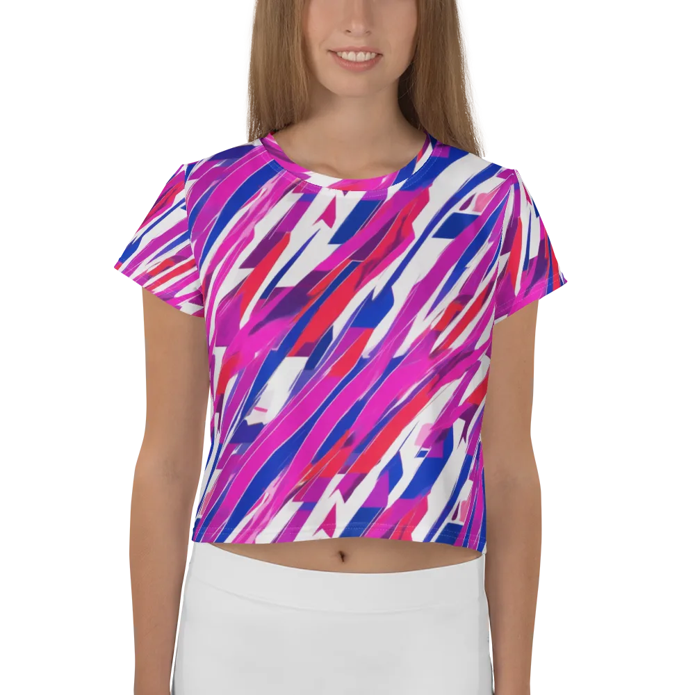 Prismatic Break on Crop Tee — Front