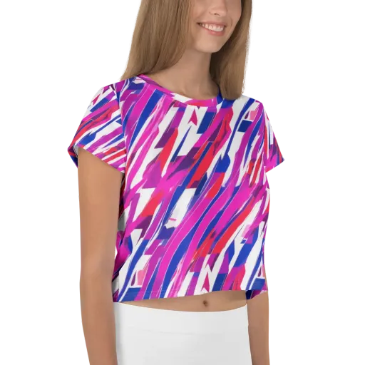 Prismatic Break on a Crop Tee